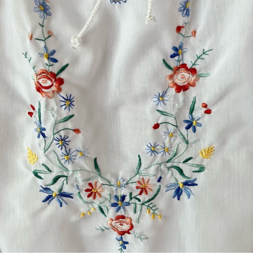 Vintage Giras Embroidered Boho Peasant Top Shirt - Picture 3 of 5